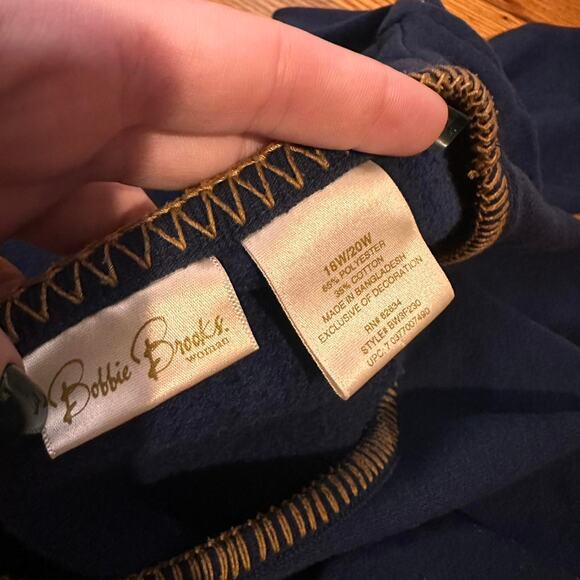 VTG Bobbie brooks navy blue Fall sweater - Picture 3 of 7